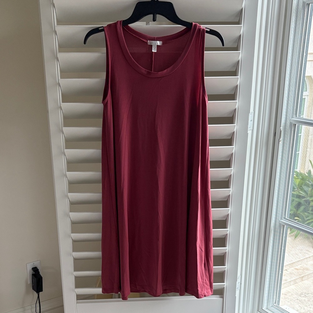Abound Women's Midi Dress in Deep Red